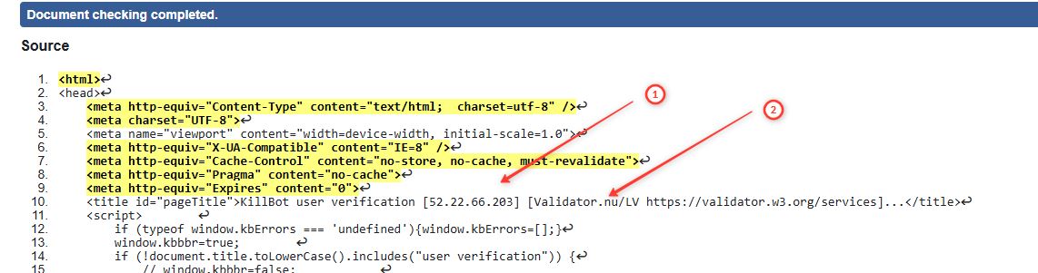 Find IP and User Agent from HTML code